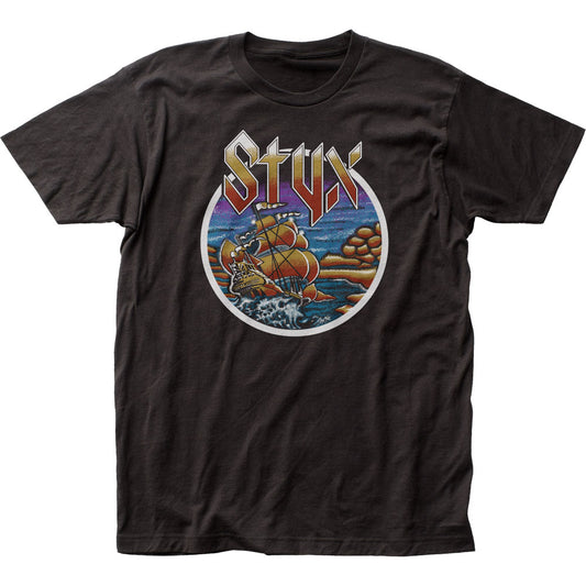 Styx Come Sail Away Mens T Shirt Black