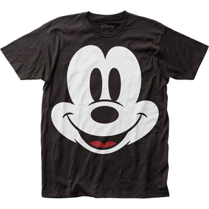 Mickey Mouse Face Mens T Shirt Black