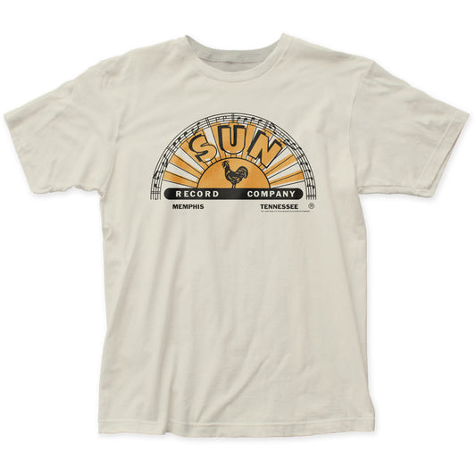 Sun Records Logo Mens T Shirt Vintage White