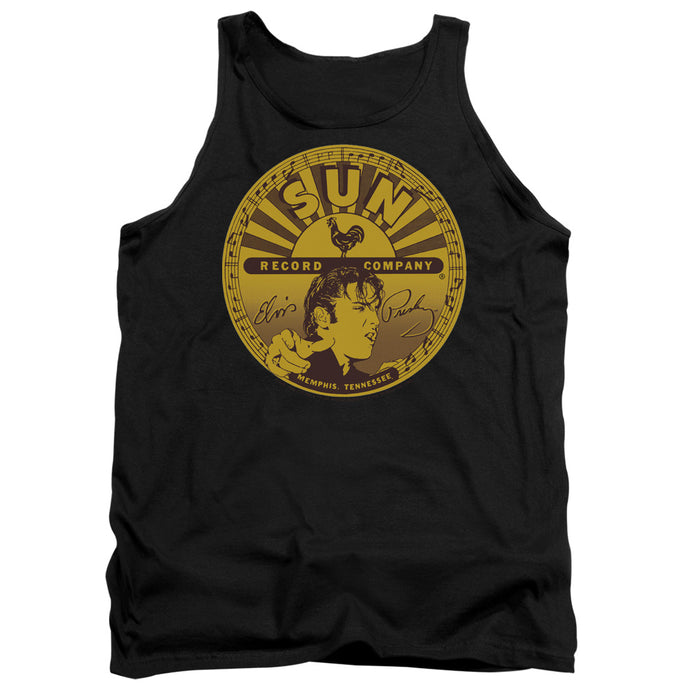 Sun Records Elvis Full Sun Label Mens Tank Top Shirt Black