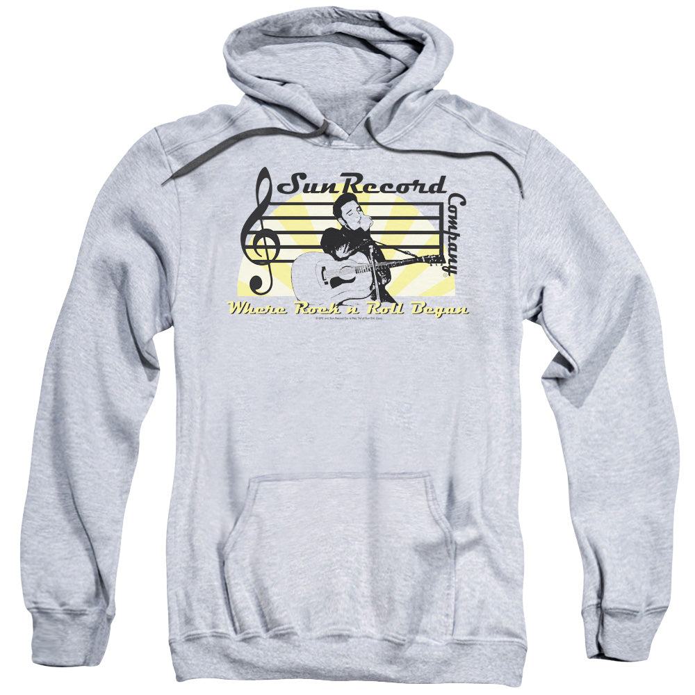 Sun Records Sun Record Company Mens Hoodie Athletic Heather