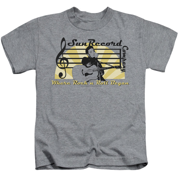 Sun Records Sun Record Company Juvenile Kids Youth T Shirt Athletic Heather