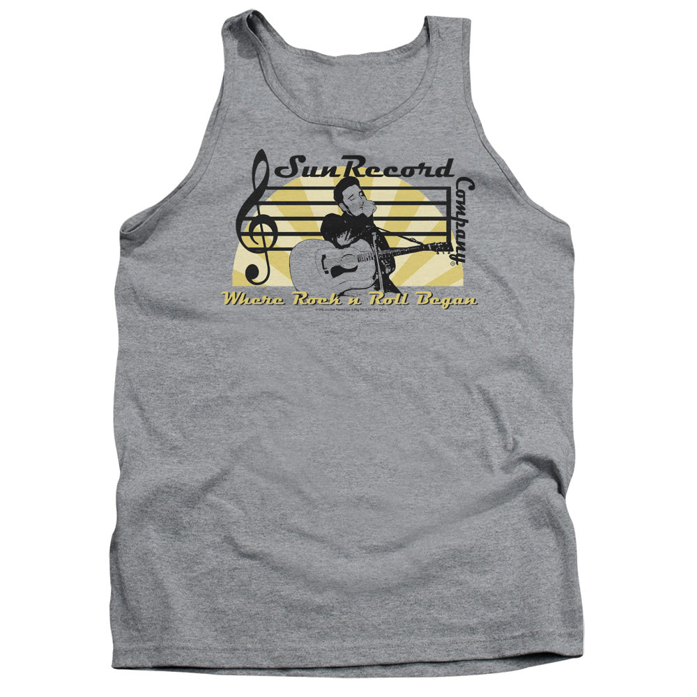 Sun Records Sun Record Company Mens Tank Top Shirt Athletic Heather