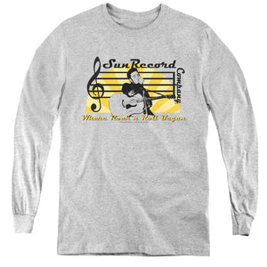 Sun Records Sun Record Company Long Sleeve Kids Youth T Shirt Athletic Heather