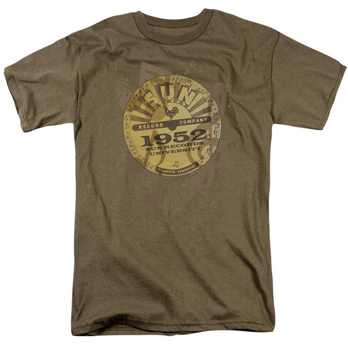 Sun Records Logo Music Mens T Shirt Safari Green