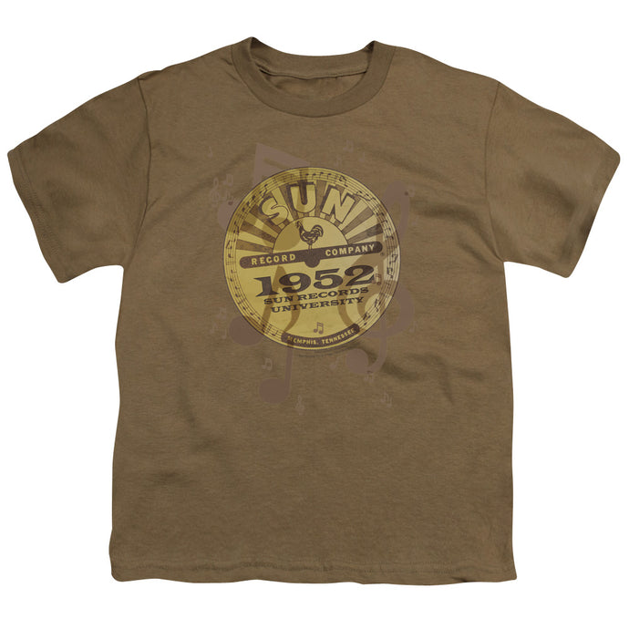 Sun Records Logo Music Kids Youth T Shirt Safari Green