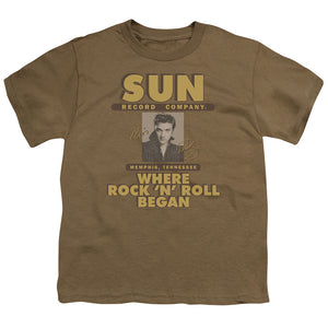 Sun Records Sun AD Kids Youth T Shirt Safari Green