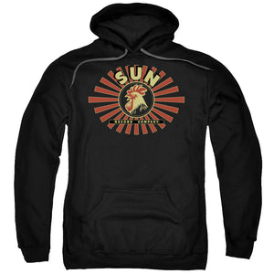 Sun Records Sun Ray Rooster Mens Hoodie Black