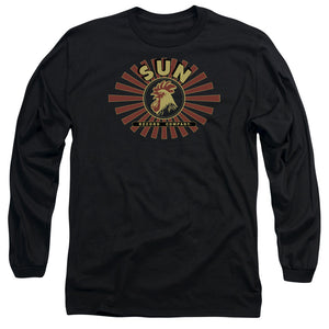 Sun Records Sun Ray Rooster Mens Long Sleeve Shirt Black