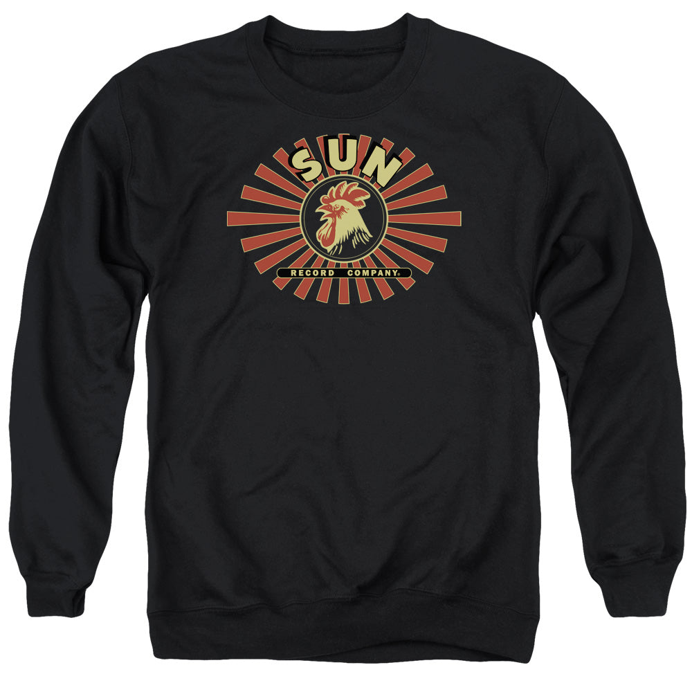 Sun Records Sun Ray Rooster Mens Crewneck Sweatshirt Black