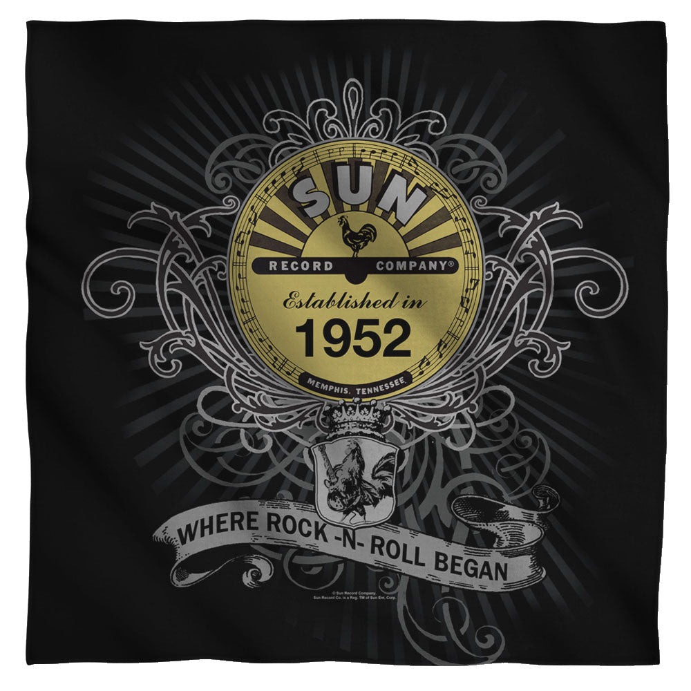 Sun Record Company Sun Rockin Scrolls Bandana