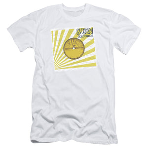 Sun Records Fourty Five Slim Fit Mens T Shirt White