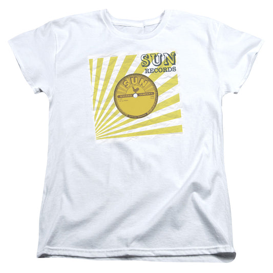 Sun Records Fourty Five Womens T Shirt White