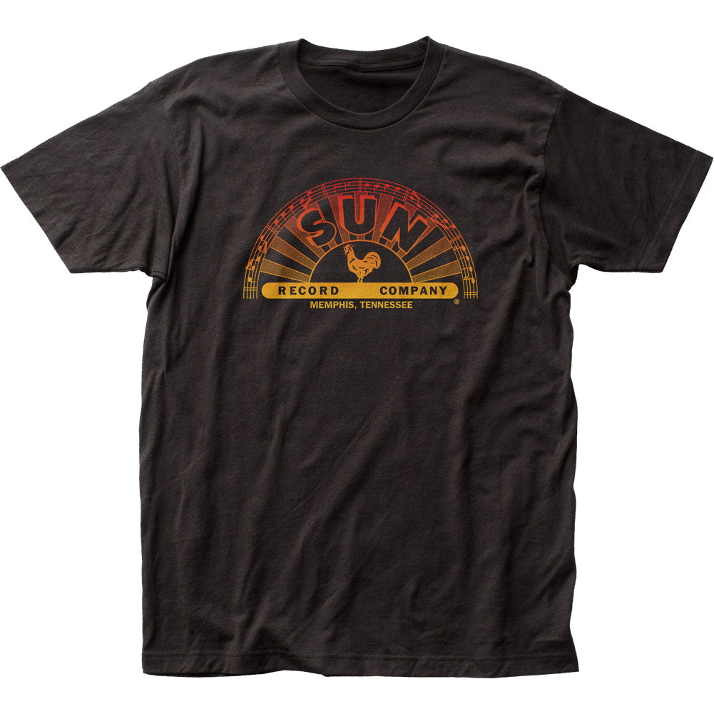 Sun Records Gradient Logo Mens T Shirt Black