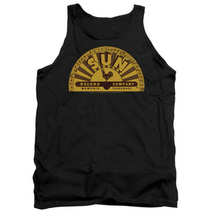 Sun Records Traditional Logo Mens Tank Top Shirt Black