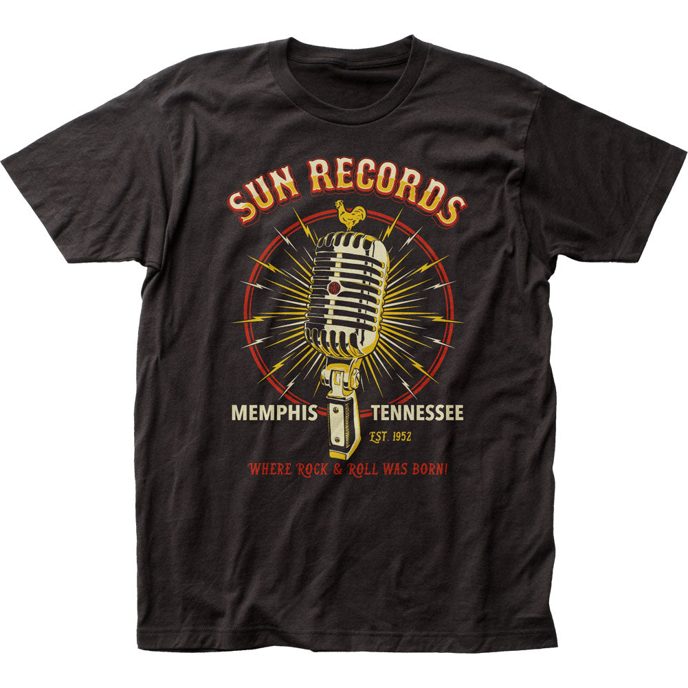 Sun Records Studio Mic Mens T Shirt Black