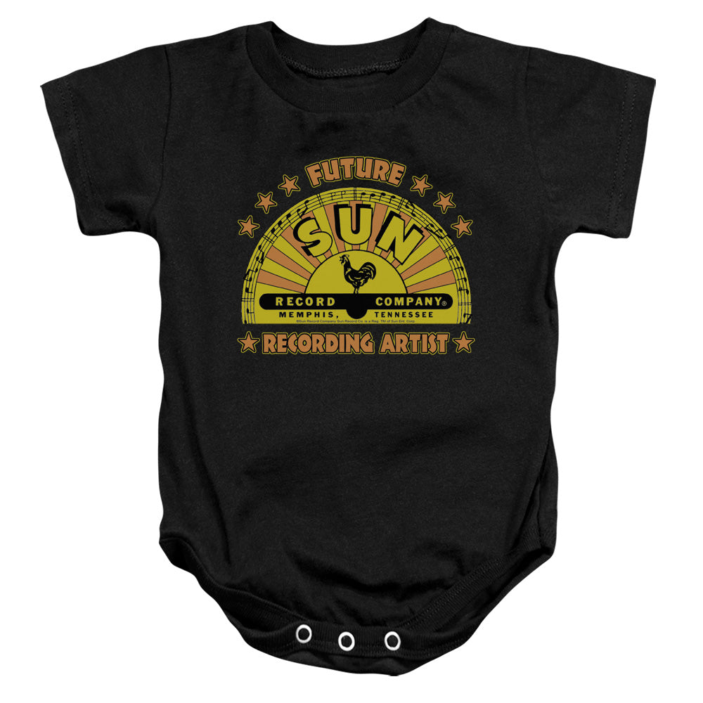 Sun Records Future Recording Artist Infant Baby Snapsuit Black