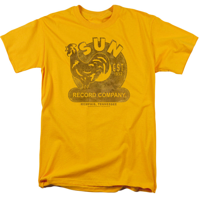 Sun Records Mens T Shirt Gold