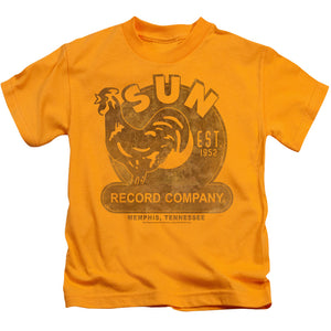 Sun Records Juvenile Kids Youth T Shirt Gold