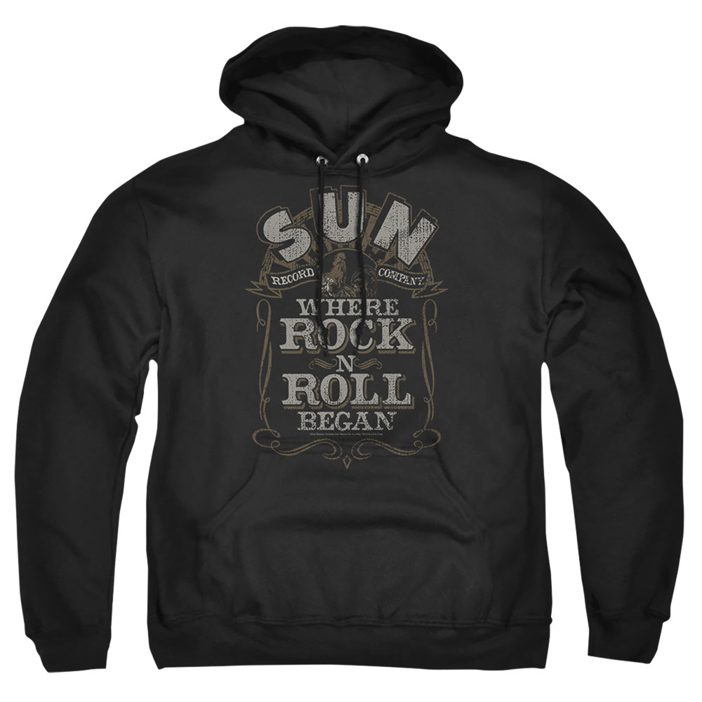 Sun Where Rock Began Mens Hoodie Black