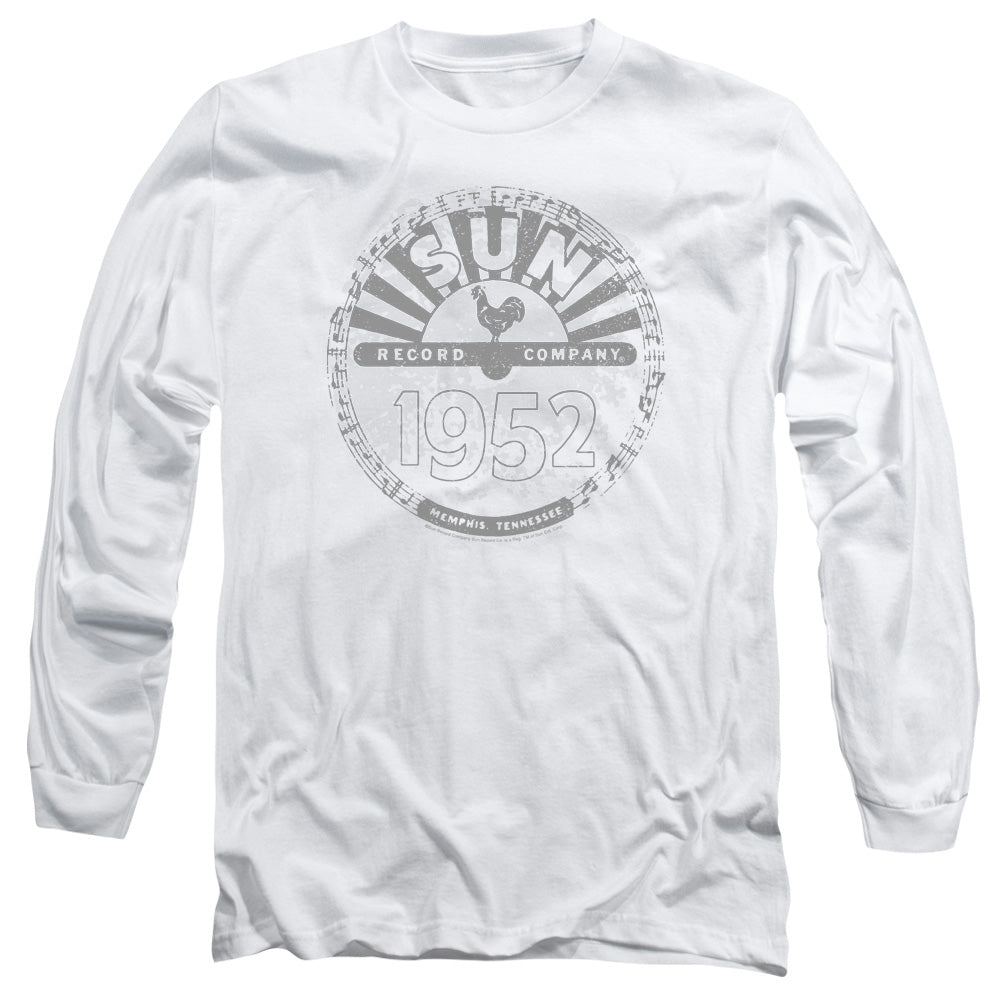 Sun Records Crusty Logo Mens Long Sleeve Shirt White