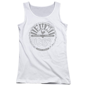 Sun Records Crusty Logo Womens Tank Top Shirt White