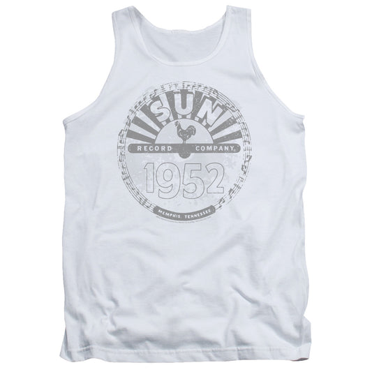 Sun Records Crusty Logo Mens Tank Top Shirt White