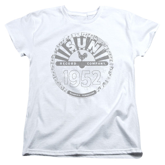 Sun Records Crusty Logo Womens T Shirt White