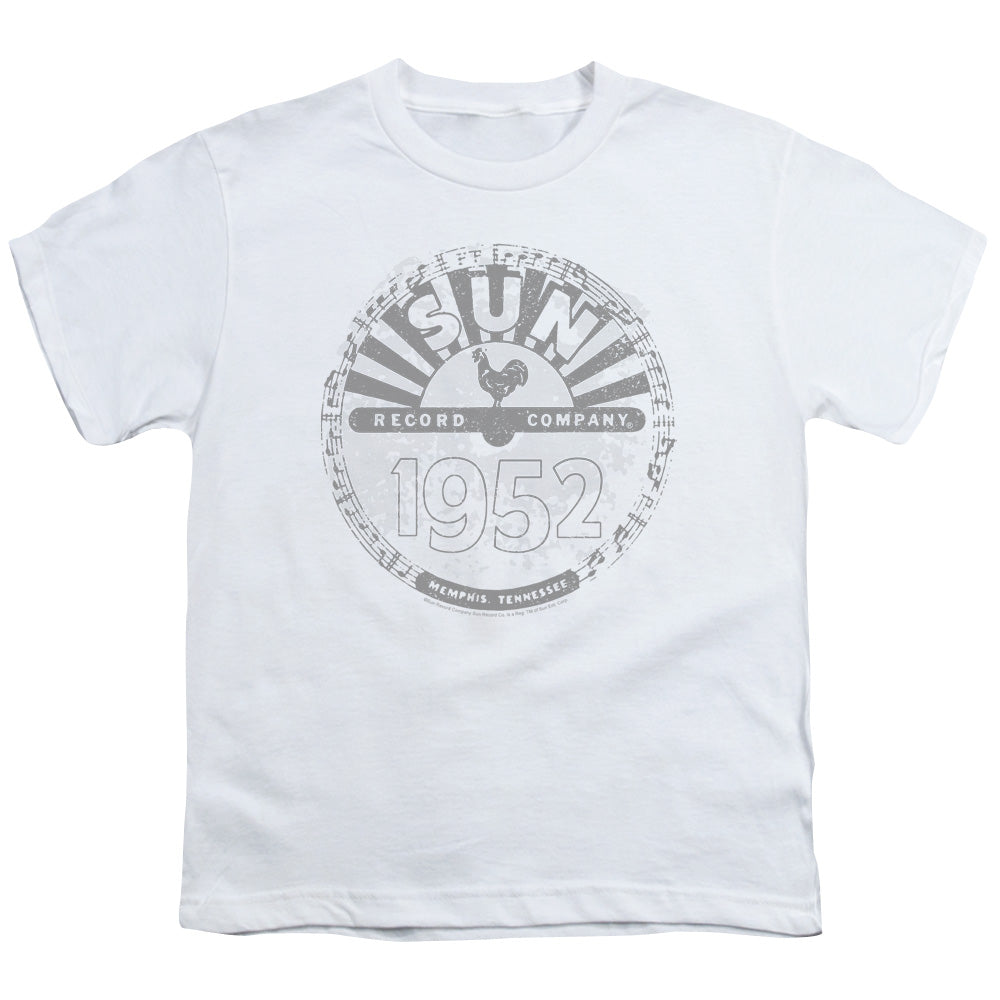 Sun Records Crusty Logo Kids Youth T Shirt White