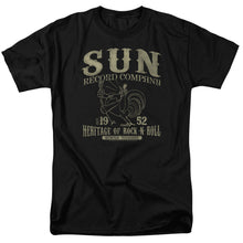 Load image into Gallery viewer, Sun Records Rockabilly Bird Mens T Shirt Black