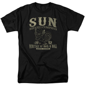 Sun Records Rockabilly Bird Mens T Shirt Black