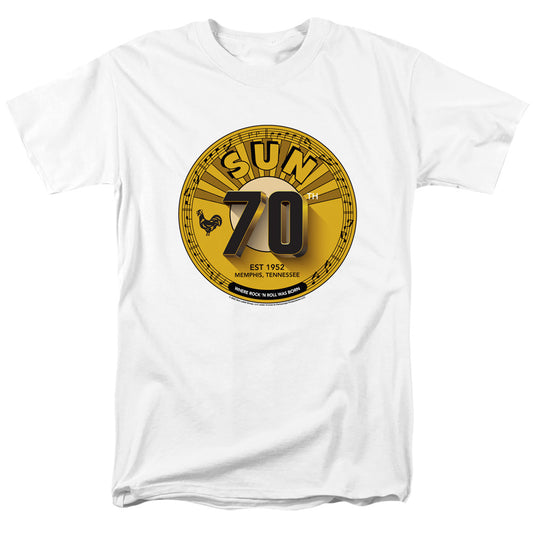 Sun Records Sun Records 70Th Logo Mens T Shirt White