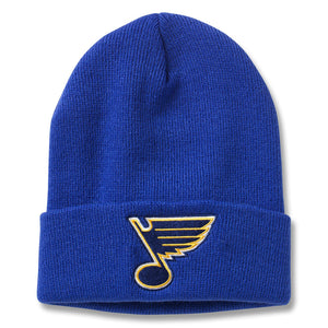 Saint Louis Blues Cuffed Knit NHL Beanie Hat Royal Blue