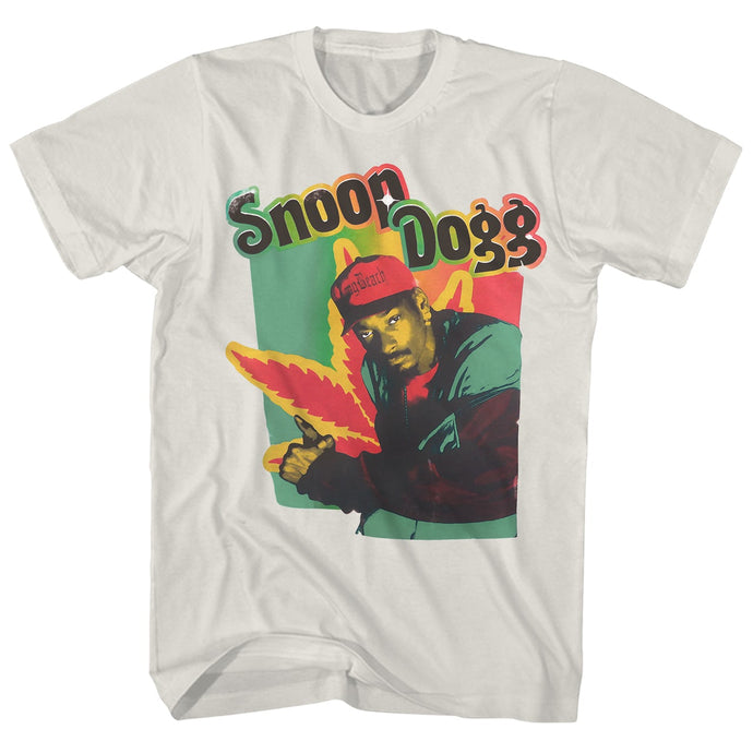 Snoop Dogg Rasta Sparkle Mens T Shirt White