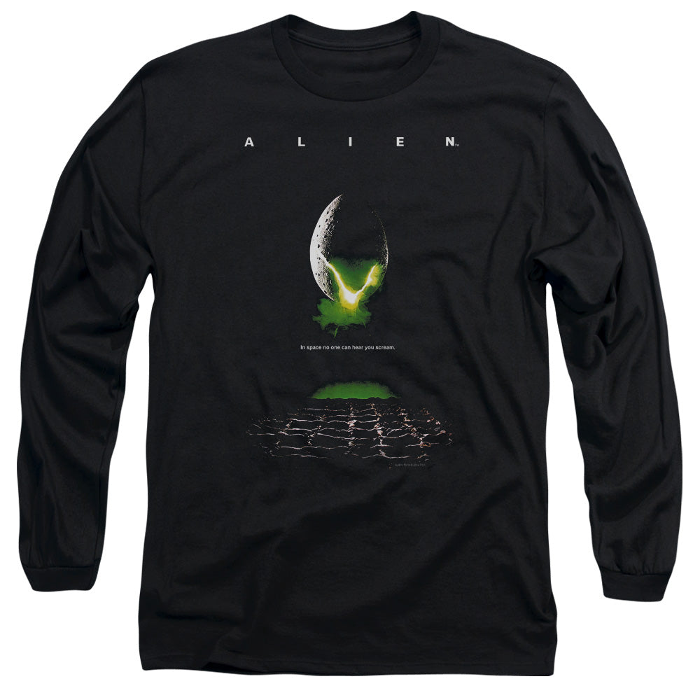 Alien Poster Mens Long Sleeve Shirt Black