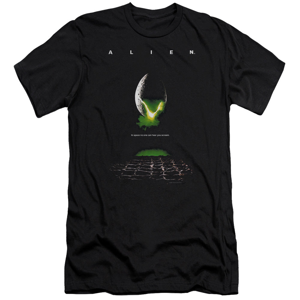 Alien Poster Premium Bella Canvas Slim Fit Mens T Shirt Black