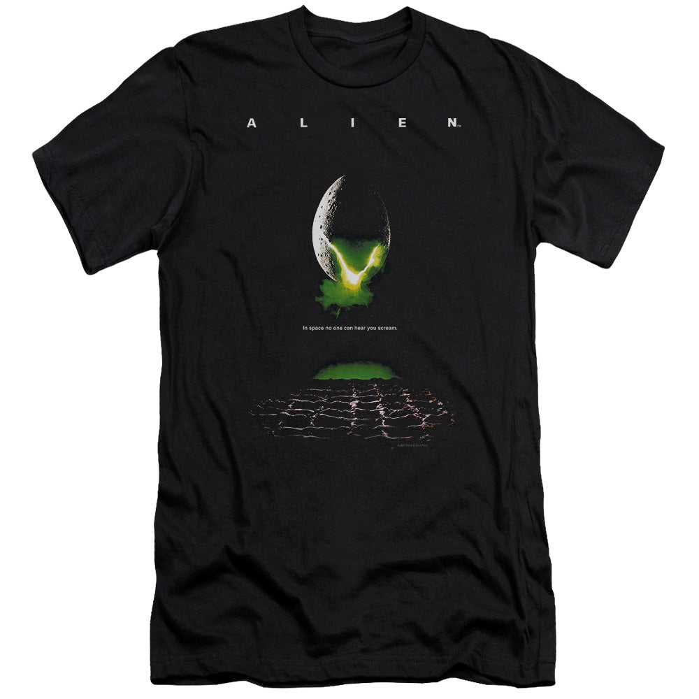 Alien Poster Slim Fit Mens T Shirt Black