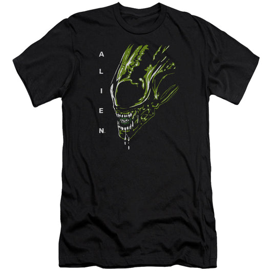 Alien Acid Drool Premium Bella Canvas Slim Fit Mens T Shirt Black