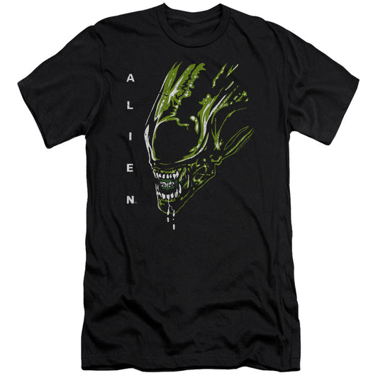 Alien Acid Drool Slim Fit Mens T Shirt Black