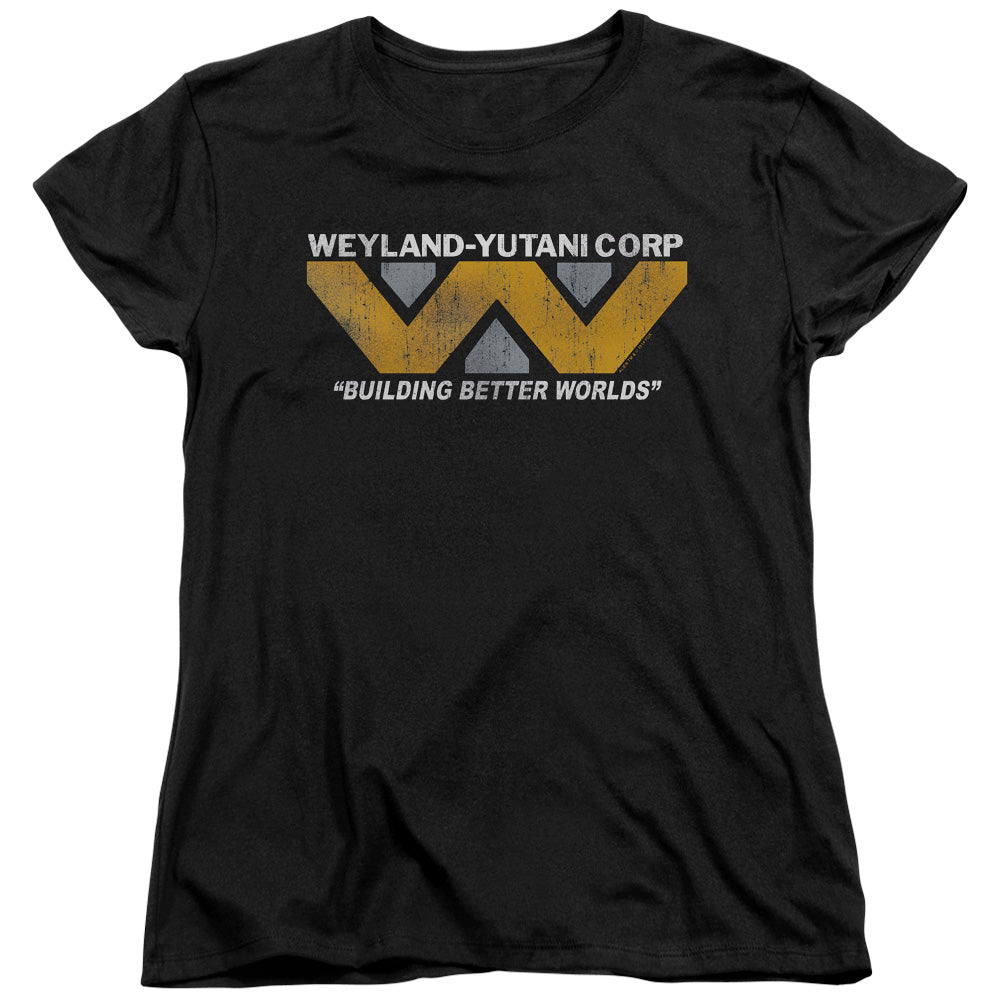 Alien Weyland Womens T Shirt Black