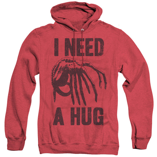 Alien Need A Hug Heather Mens Hoodie Red