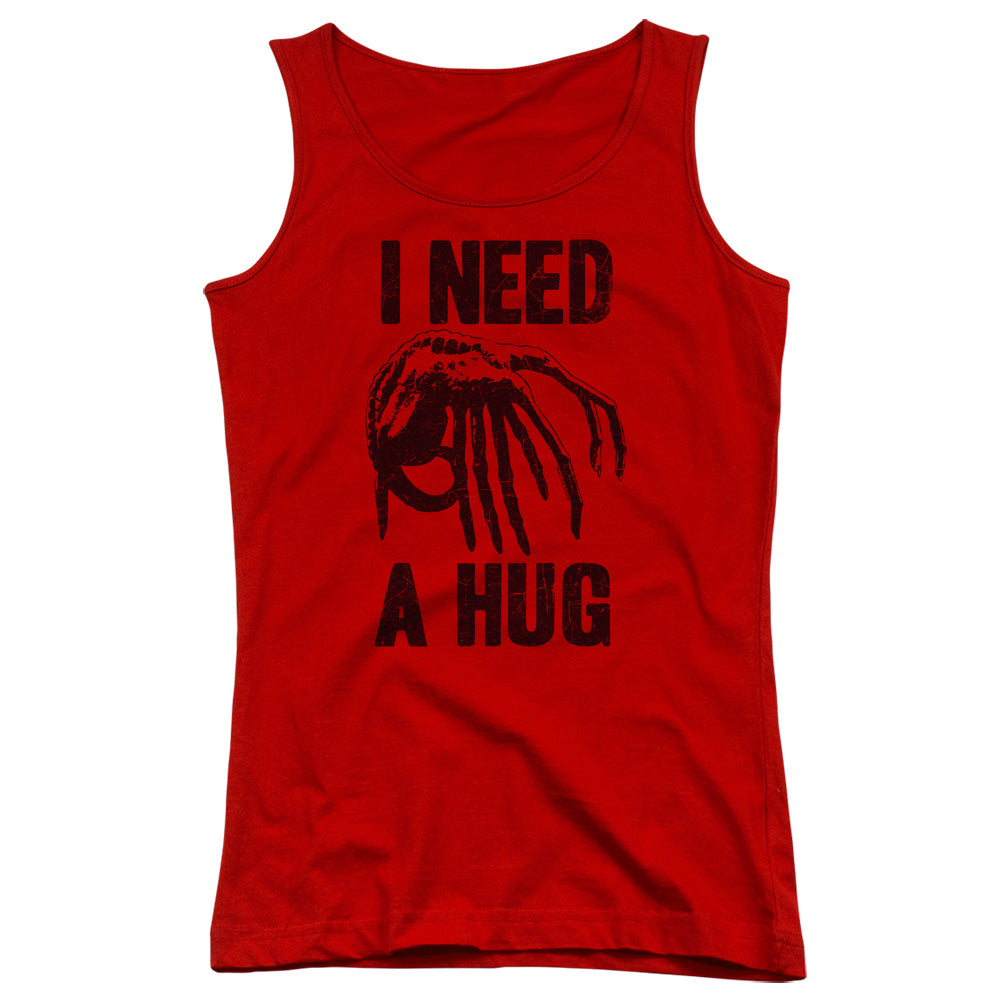 Alien Need A Hug Womens Tank Top Shirt Red