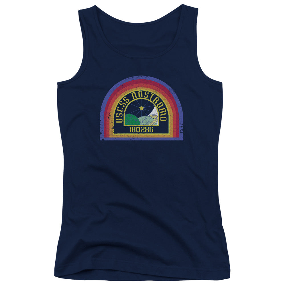 Alien Nostromo Womens Tank Top Shirt Navy