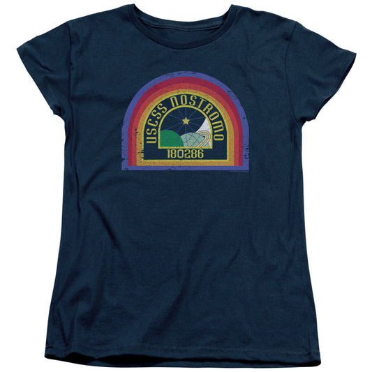 Alien Nostromo Womens T Shirt Navy