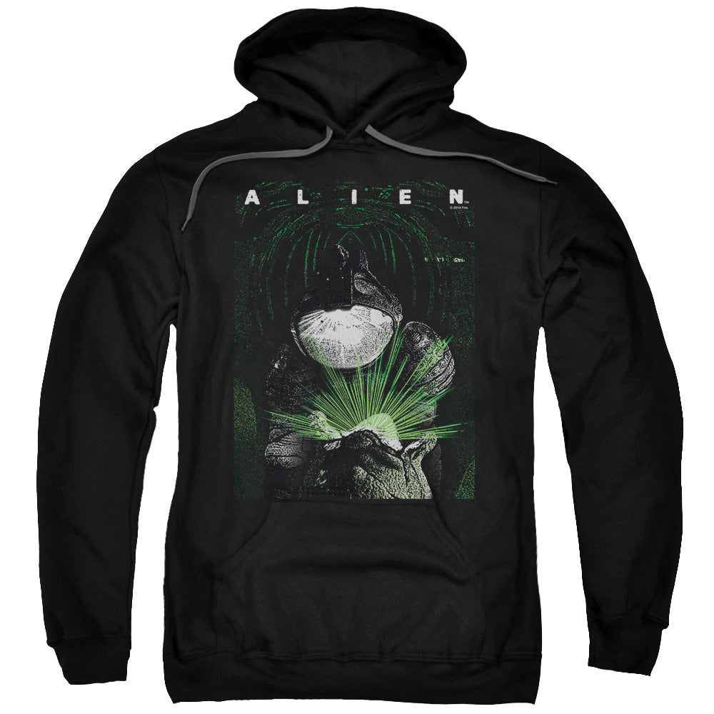 Alien Take A Peak Mens Hoodie Black