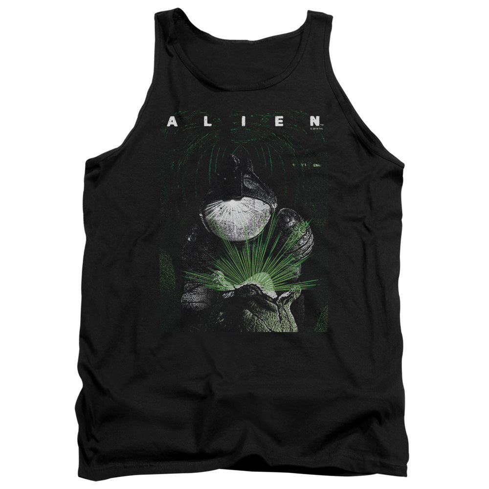 Alien Take A Peak Mens Tank Top Shirt Black