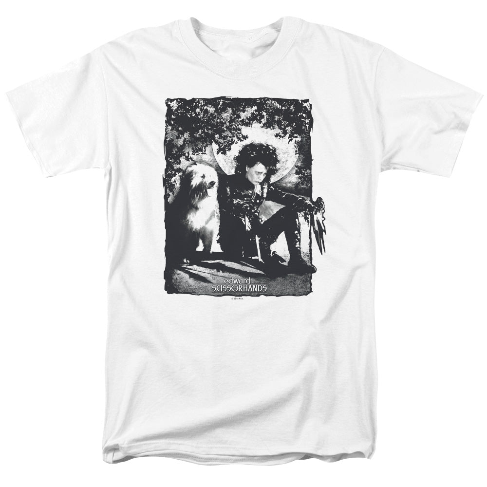 Edward Scissorhands Lucky Dog Mens T Shirt White