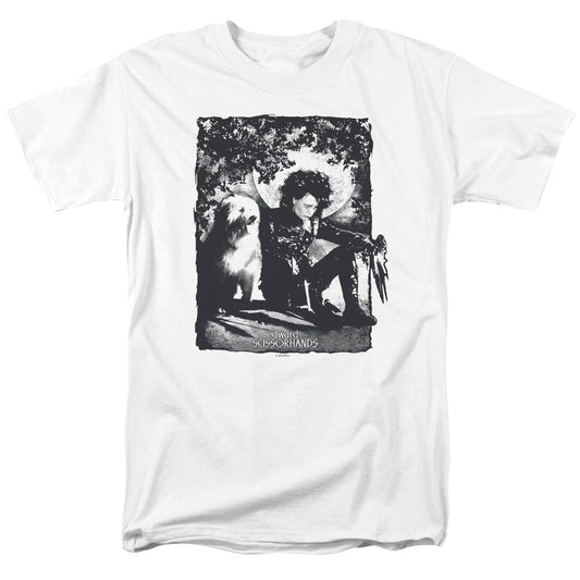 Edward Scissorhands Lucky Dog Mens T Shirt White