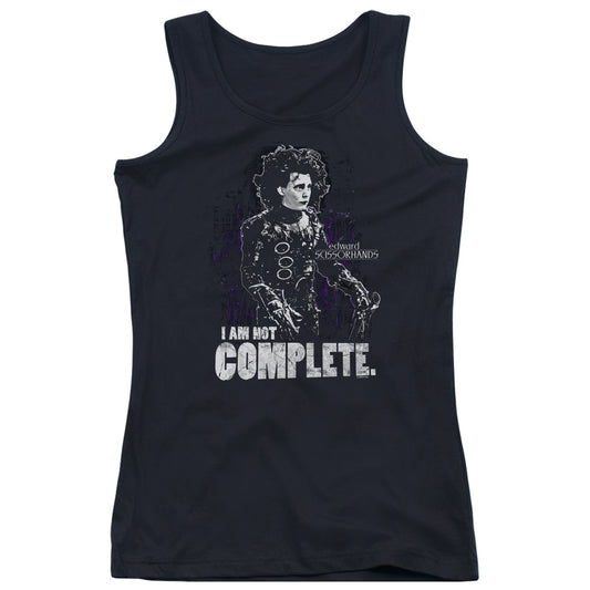 Edward Scissorhands Not Complete Womens Tank Top Shirt Black