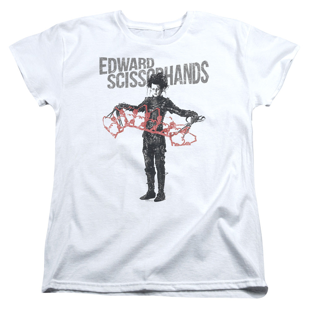 Edward Scissorhands Show & Tell Womens T Shirt White